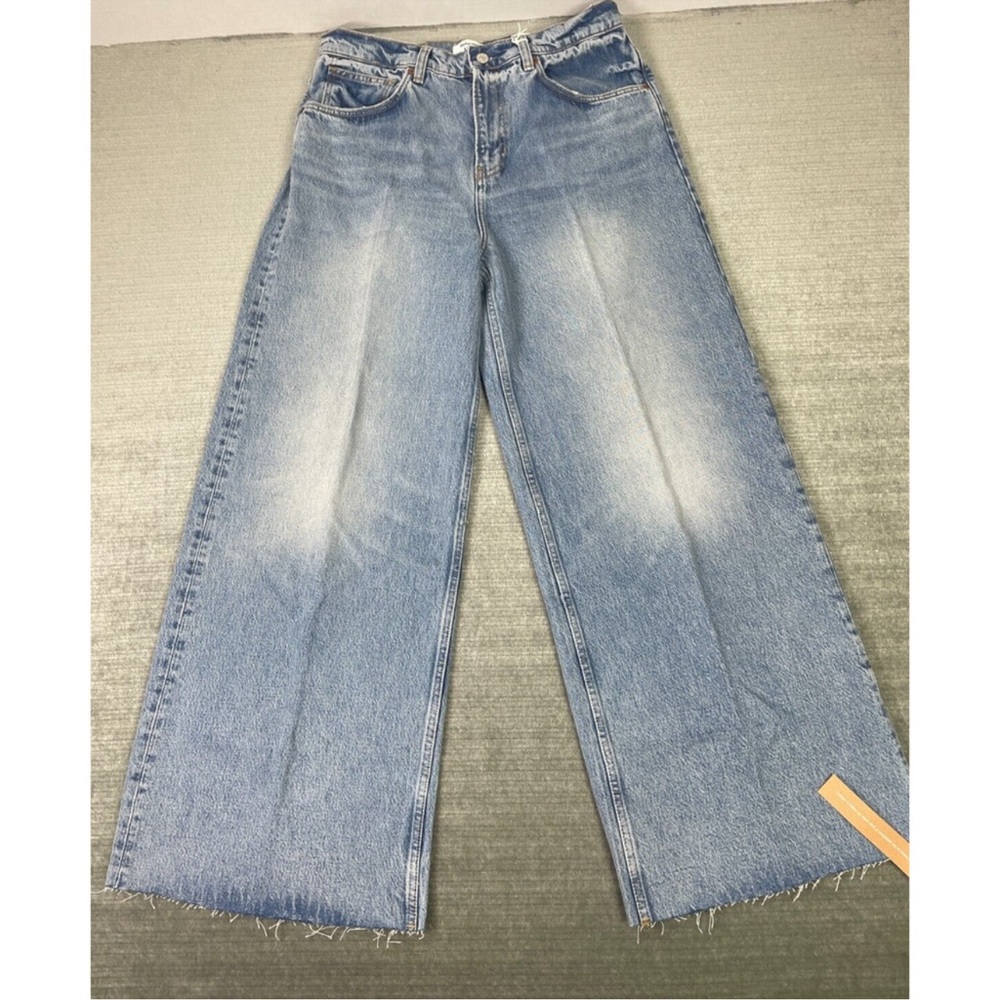 Reformation Jeans Women 29 (Fits like 31) Blue High Waist Iggy Slouchy Wide Leg